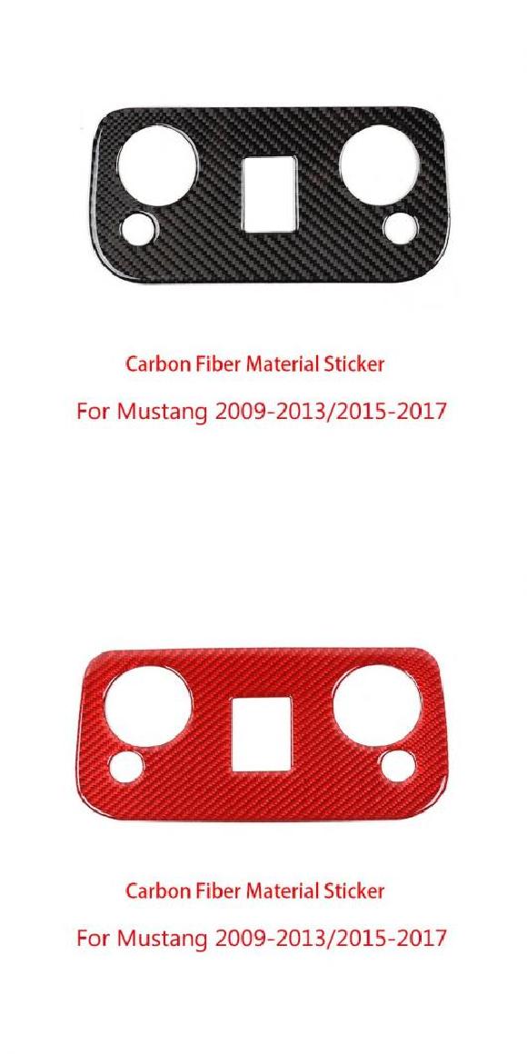 インテリア アクセサリー 適用: フォード/FORD マスタング 2009-2013 ルーフ リード ランプ パネル 装飾 カバー B カーボンファイバー・B レッド カーボンファイバー AL-RR-2670 AL