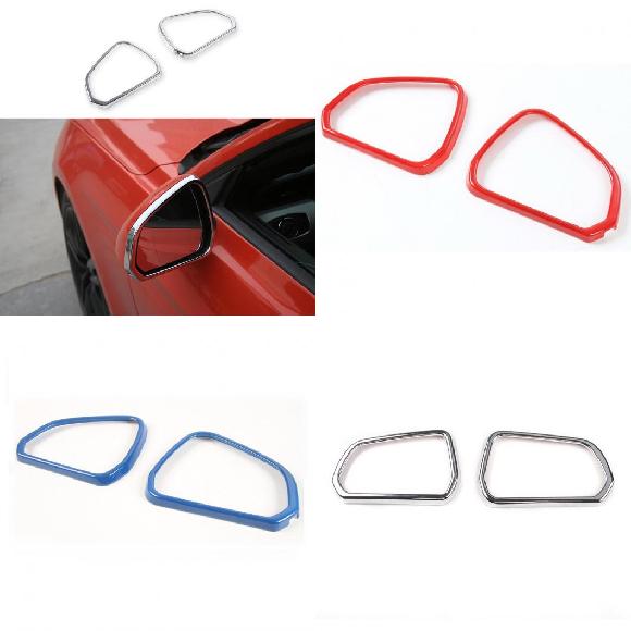バックミラー ミラー フレーム サークル 装飾 カバー 適用: フォード/FORD マスタング 2015〜 クローム〜USA スタンダード AL-RR-2687 AL