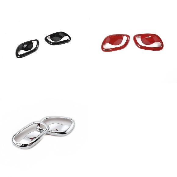 インナー ドア ハンドル ボウル カバー トリム ABS 装飾 ステッカー 適用: スズキ ジムニー 2007-2017 インテリア アクセサリー ブラック〜クロム AL-RR-2710 ALの通販は 9,573円