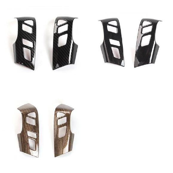 インテリア ステアリング ホイール 装飾 カバー トリム フレーム 適用: 日産 パトロール 2017〜 2ピース ABS カーボン調〜木目調 AL-RR-2728 ALの通販は