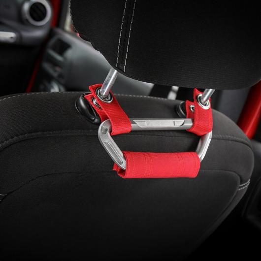 4X4WD アームレスト シート グリップ ハンドル グリップ バー プル ハンドル 適用: ジープ/JEEP ラングラー CJ TJ JK スポーツ サハラ ルビコン ブラック 2・レッド 2 AL-RR-2802 ALの通販は