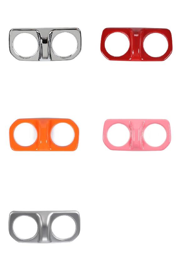 リア エアコン 吹き出し口 装飾 カバー ステッカー 適用: ジープ/JEEP ラングラー JL 2018〜 グラディエーター JT 2018〜 クローム〜シルバー AL-RR-2840 AL