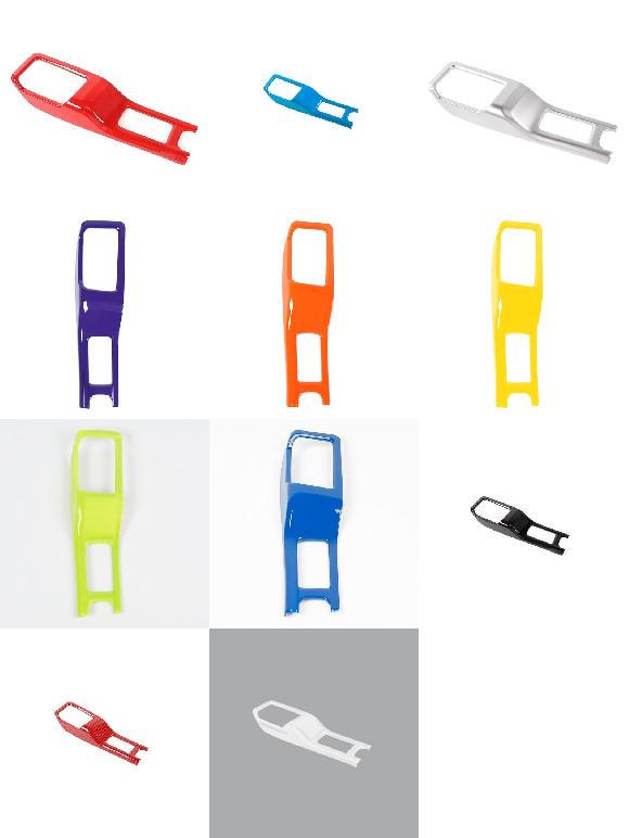 4WD ギア シフト パネル 装飾 カバー ステッカー 適用: ジープ/JEEP グラディエーター JT 2018〜 ラングラー JL 2018〜 アクセサリー レッド B〜ホワイト B AL-RR-2880 AL