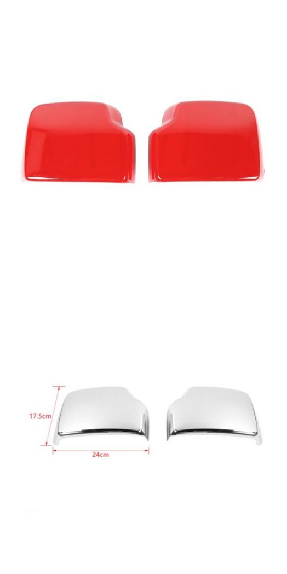 ステッカー 適用: スズキ ジムニー 2019〜 ABS カーボンファイバー調 リア ミラー デカール フレーム カバー トリム スズキ ジムニー 2019 2020 レッド・クロム AL-RR-3034 ALの通販は