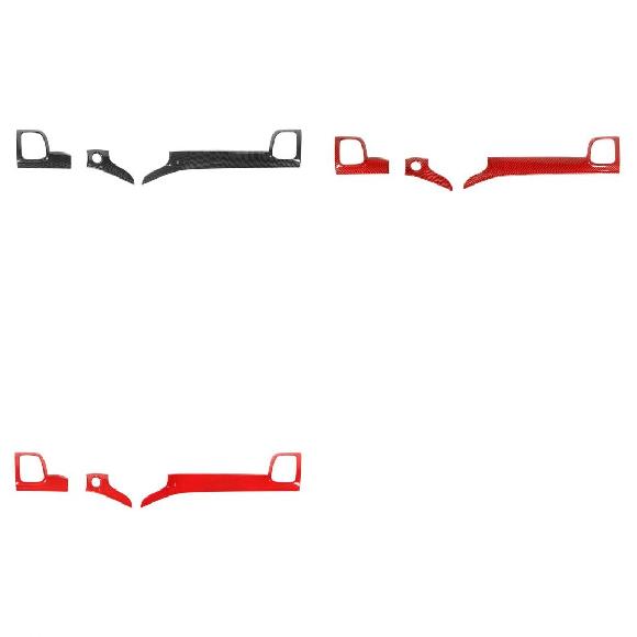 インテリア モールディング 適用: ジープ/JEEP グランド チェロキー/CHEROKEE センター コンソール パネル 装飾 ステッカー A ブラック カーボンファイバー〜A レッド AL-RR-3049 AL