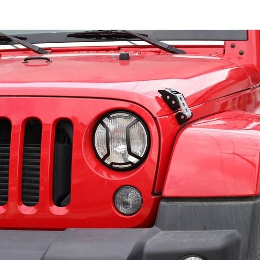 ランプ ボンネット 適用: ジープ/JEEP ラングラー JK フロント ヘッドライト ランプ 保護 カバー アクセサリー ジープ/JEEP ラングラー JK 2007-2017 ブラック AL-RR-3077 AL_4
