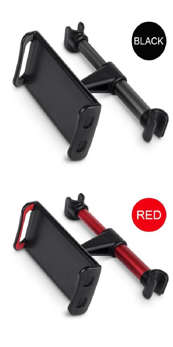 AL 7-14 インチ ユニバーサル バック シート タブレット 電話 ホルダー テレスコピック 360 回転 アルミニウム ブラケット ブラック・レッド AL-RR-5881 4,785円