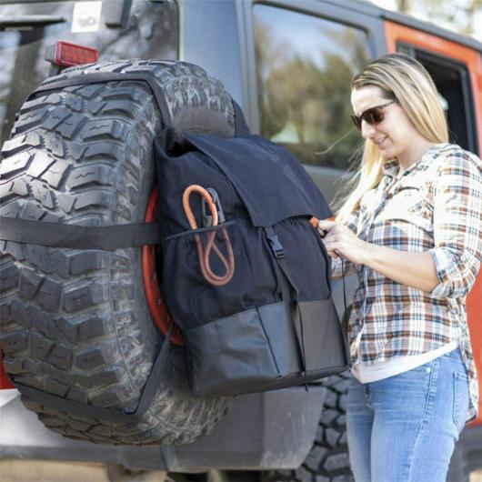 ストレージ バッグ オックスフォード 布 レザー ハイ-容量 バッグ トラック キャンプ 装置 車両 スペア タイヤ ごみ バッグ 適用: SUV/トラック AL-RR-5997 AL