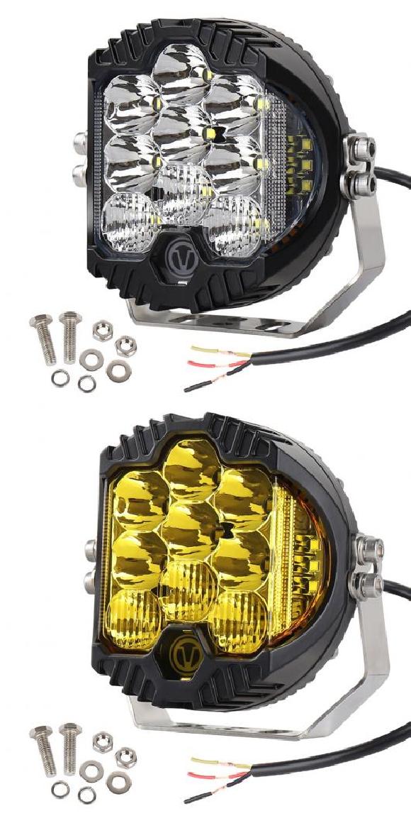 5-7 インチ 50-90W 5000-8000LM 9 LED ヘッドライト DRL HI/LO ビーム 適用: ニーヴァ オートバイ ラーダ/LADA オフロード 4X4 UAZ 12V 24V 5インチ ホワイト・5インチ イエロー AL-RR-6011 AL