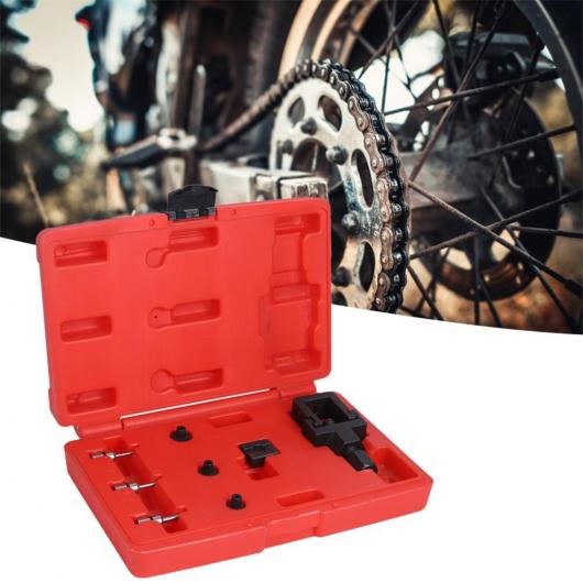 8ピース オートバイ チェーン ブレーカー リベット ツール オートバイ チェーン リンク 適用: 520/525/530/532 サイズ トランスミッション チェーン AL-RR-6034 AL