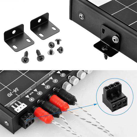 オーディオ グラフィック イコライザ EQ 7S オーディオ ステレオ チューナー 3.5mm 補助 インプット ノブ オーディオ ステレオ AL-RR-624