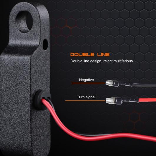 AL 1ペア ミニ オートバイ インジケータ LED ターンシグナルライト ハンドルバー アンバー シグナル ランプ ウインカー ブラック・ホワイト AL-RR-6296