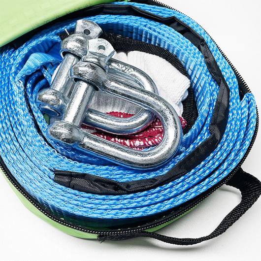 3M-5M 8トン 牽引 ロープ ベルト ケーブル U-フック シャックル ハイ ナイロン オート エマージェンシー ベルト 反射 ストリップ タイプ003 AL-RR-6300 ALの通販は