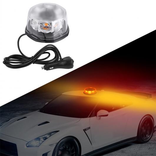 8 LED 40W 12-24V 磁石 マウント ルーフ ストロボ エマージェンシー ワーニング ライト イエロー AL-RR-6616 ALの通販は