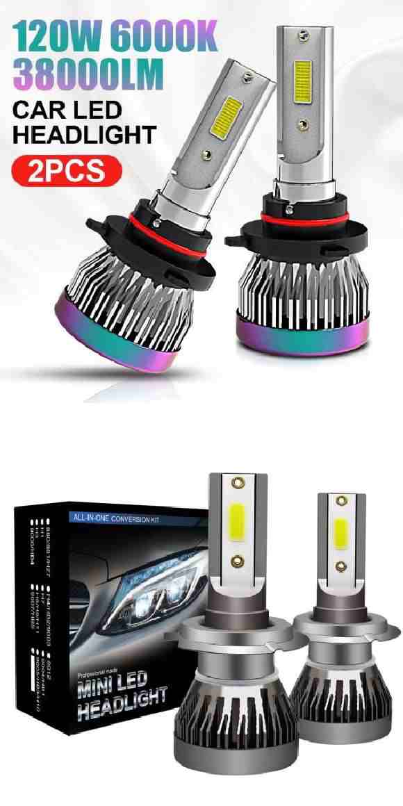 38000LM LED ヘッドライト コンバージョン バルブ ビーム 6000K キット H8/H9 IP68 防水 ライト LED ワーク ライト バー 2ピース 9005 H11 120W B・C AL-RR-6753 ALの通販は