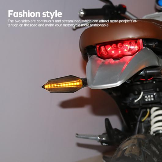 AL 12V ユニバーサル オートバイ LED ターンシグナルライト 流れる ウィンカー インジケーター シーケンシャル 12V テール 2ピース AL-RR-6782_4