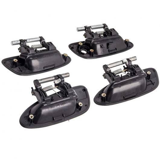 4ピース ドア ハンドルセット 適用: 日産 アルティマ 02-06 NI1310123 ブラック エクステリア フロント リア AL-SS-2311 AL_5