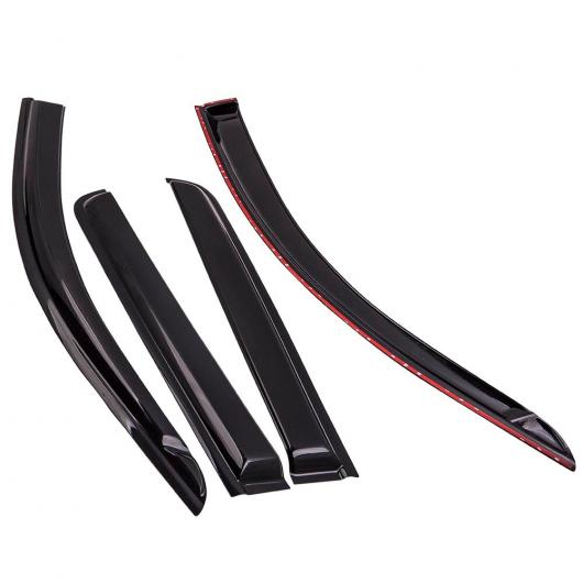 ブラック ウインドウ バイザー デフレクタ 適用: シボレー/CHEVROLET コロラド 2015 2016 2017-2018 AL-SS-2406 ALの通販は