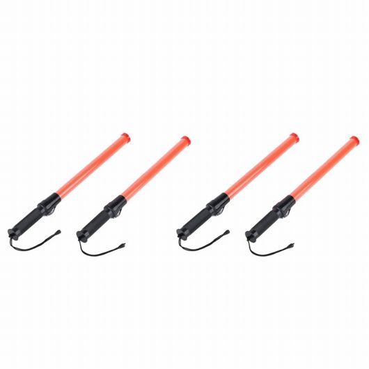 4パック 21インチ シグナル トラフィック セーフティー LED ライト トラフィック ワンド 適用:パーキング ガイド AL-SS-2819 AL