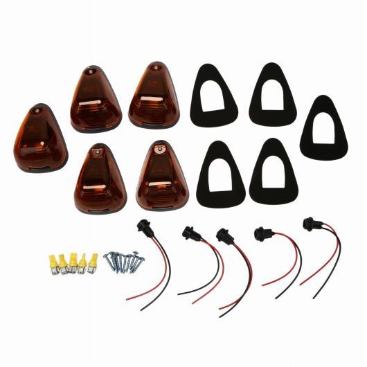 5PACKS キャブ マーカー ライト アンバー レンズ ルーフ ランニング 適用:フォード/FORD F150 F250 F350 F450 F550 F65 E150 1999 - 2016 AL-SS-2928 ALの通販は