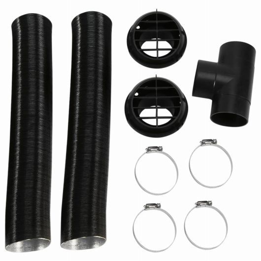 60mm ヒーター パイプ ダクト T ピース ウォーム 通気口 吹き出し口 ホース クリップ セット 適用:パーキング ヒーター ベバスト AL-SS-2983 AL