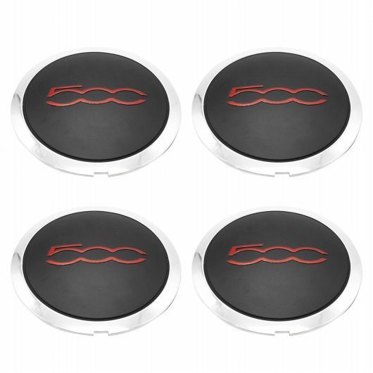 4ピース 133mm ハブキャップ 適用:フィアット/FIAT 500 ホイール