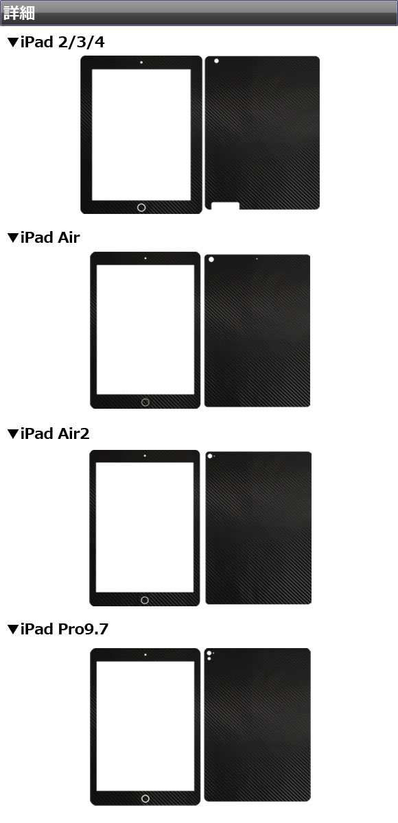 iPadスキンシール マット調 背面タイプ2 保護やキズ隠しに！ 色グループ1 選べる4適用品 AP-CFMT1216｜au PAY マーケット