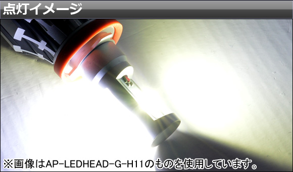 オールインワン LEDヘッドライト P13W 36W 入数：1セット(左右) AP-LEDHEAD-G-P13W_1