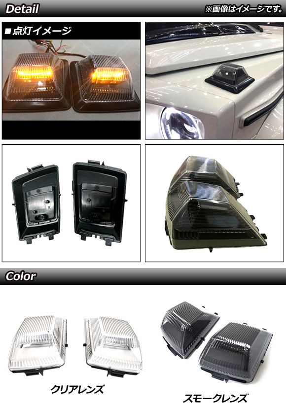 ベンツ Gクラス 純正 W463 フェンダーウインカー クリア 左右セット