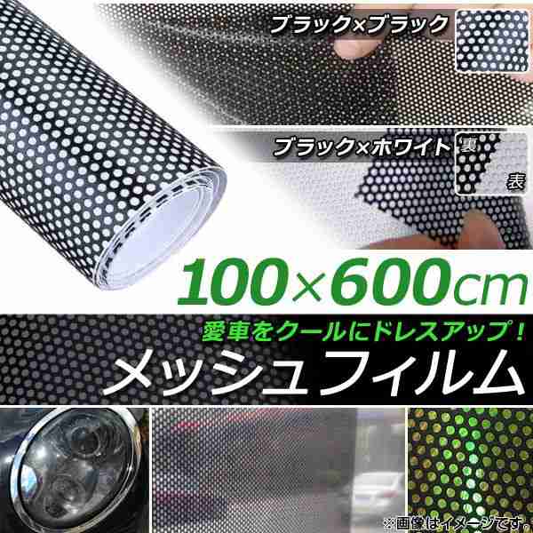 AP メッシュフィルム 100×600cm カーライトやウインドウのスモーク化におすすめ！ 選べる2カラー AP-ST030の通販は 10,424円