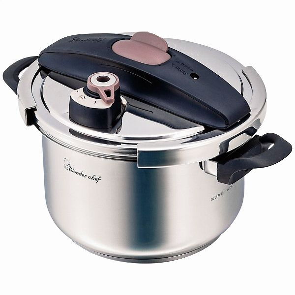 圧力鍋5.5LワンダーシェフIH対応圧力切替エリユム両手圧力鍋 23