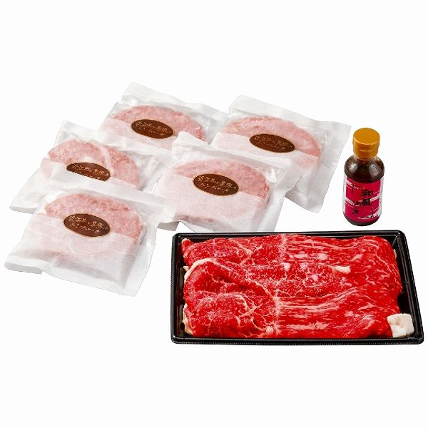 千成亭 近江牛すき焼き＆近江牛と黒豚のハンバーグセット (4270-019)の通販は