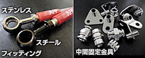 ブレーキライン ミツビシ FTO DE3A GP-X スチールタイプ 入数：1台分