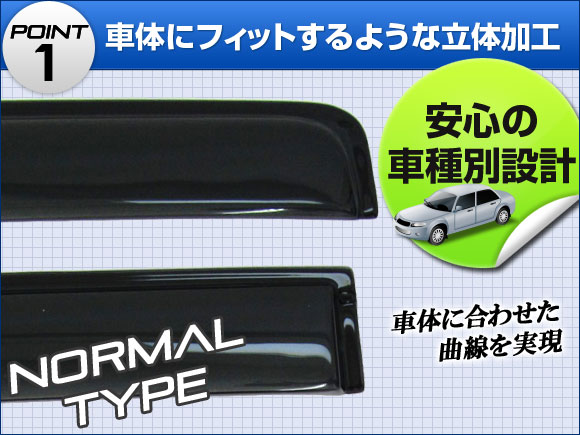 サイドバイザー 日産 セレナ C26/NC26 2010年12月〜 入数：1セット(4枚) APSVC093