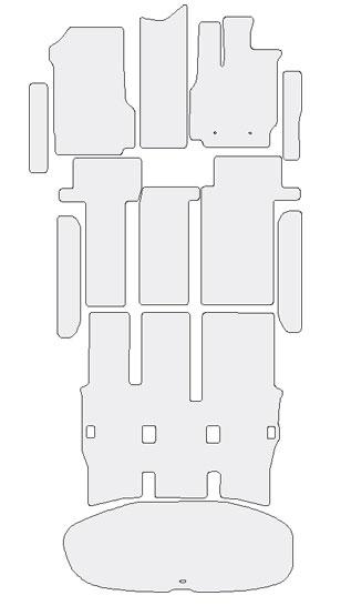 アルティナ フロアマットEX トヨタ ノア/ヴォクシー ZRR70系 後期 8人乗 2010年05月〜2013年12月 選べる2デザイン_2