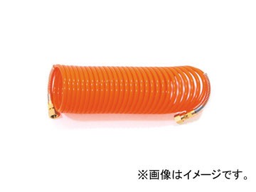 旭産業/ASAHI エアーツール コイルホース C-75 使用範囲4m以内、1/4メス金具付の通販は