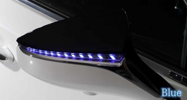 AVEST VerticalArrow ドアミラーウインカー クローム×ブルーLED AV-038-ES-B レクサス ES300h AXZH10 2018年10月〜