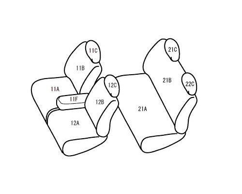 まえねん ベレッツァ アブソルート シートカバー ダイハツ MAX L950S
