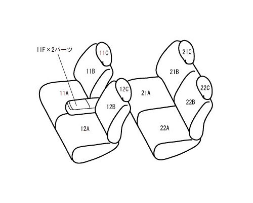 ベレッツァ アブソルート シートカバー ダイハツ ムーヴキャンバス LA800S/LA810S 2016年09月〜2022年06月 D852