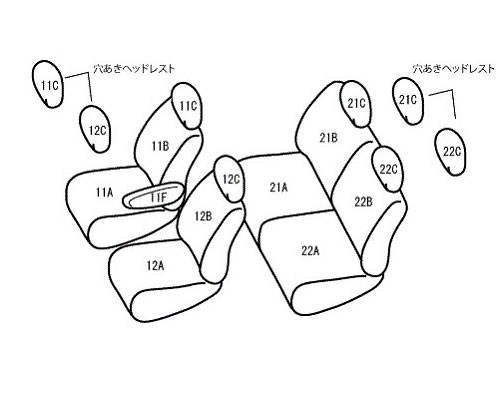 ベレッツァ アブソルート シートカバー ホンダ ライフ JB1/JB2 2001年05月〜2003年08月 H001-A