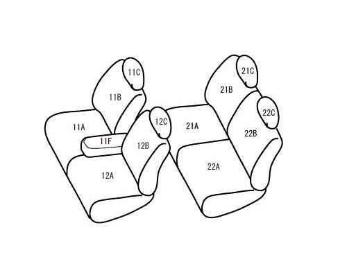 ベレッツァ アブソルート シートカバー ホンダ モビリオスパイク GK1/GK2 2002年09月〜2005年11月 H066