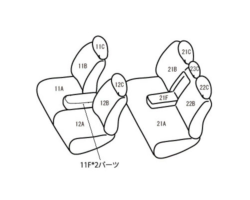 ベレッツァ ワイルドステッチDX シートカバー ニッサン キューブ Z12