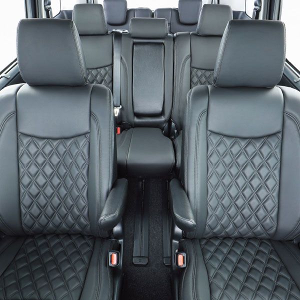 ベレッツァ プレミアム シートカバー 三菱 デリカD：5 CV2W CV4W CV5W 2011年01月〜2012年06月 ダイヤブロック PVC 選べる9カラー MI784