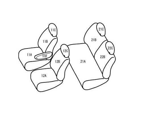 ベレッツァ アブソルート シートカバー マツダ スピアーノ HF21S 2002年10月〜2004年09月 S622-B
