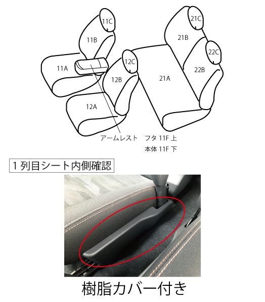 ベレッツァ ヴィンテージデニム シートカバー ダイハツ タフト LA900S LA910S 2021年02月〜2022年09月 ライン 選べる7カラー 選べる2生地カラー D7009_9