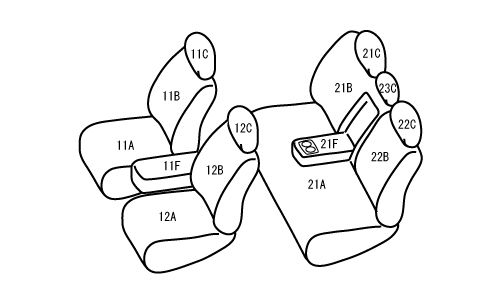 ベレッツァ ヴィンテージスタイル シートカバー スバル XV インプレッサスポーツ GT7 GT6 チェスターフィールド 選べる7カラー F894_8