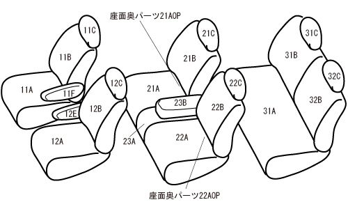 ベレッツァ ヴィンテージスタイル シートカバー ホンダ ステップワゴン RK1 RK2 RK5 RK6 2009年10月〜2012年04月 チェスターフィールド 選べる7カラー H009_8