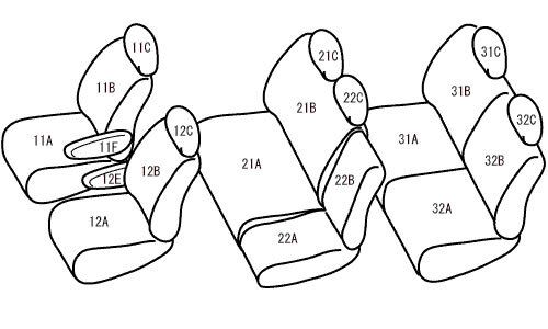 ベレッツァ ヴィンテージスタイル シートカバー ホンダ ステップワゴン RF3 RF4 RF5 RF6 RF7 RF8 チェスターフィールド 選べる7カラー H028_8