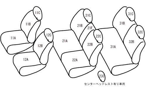 ベレッツァ ヴィンテージスタイル シートカバー ホンダ クロスロード RT1 RT2 RT3 RT4 2007年02月〜2010年08月 チェスターフィールド 選べる7カラー H086_8