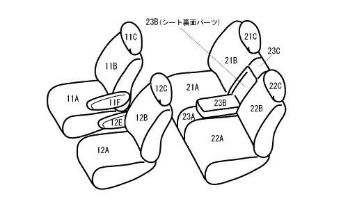 ベレッツァ プレミアム シートカバー トヨタ ハリアー 30系 ナチュラルギャザー PVC 選べる9カラー T283_7